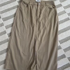 Love Bonito Tan Women's Midi Skirt